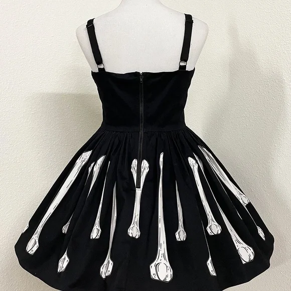 Oblong box skeleton dress Halloween large unique vintage - Picture 2 of 9